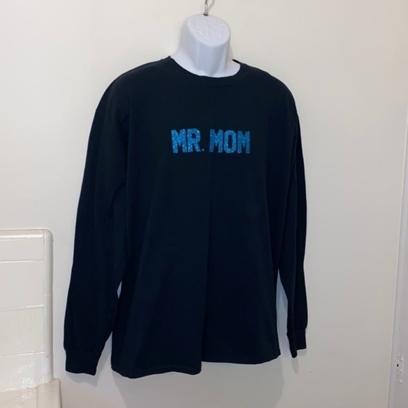 Unisex Mr.Mom Long Sleeved Graphic Tee - Picture 3 of 9